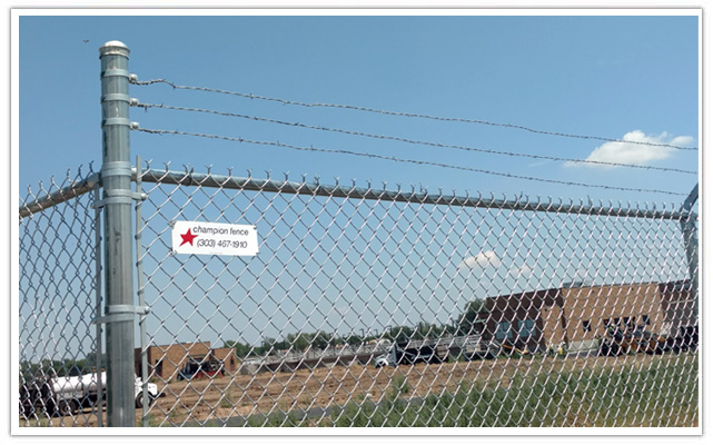 Colorado Springs commercial barbed wire fence