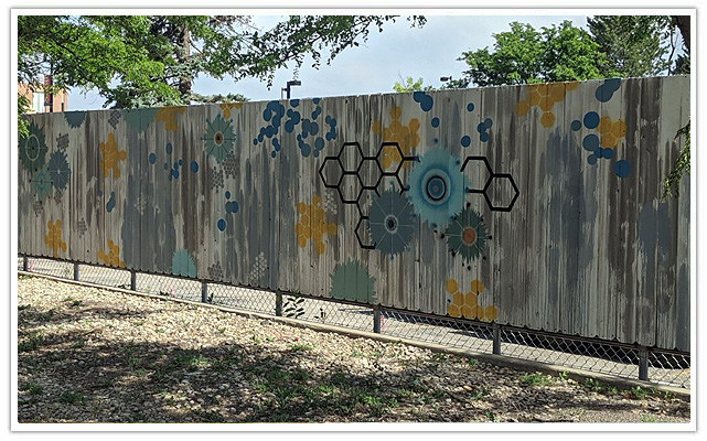 Commercial privacy fence in Denver