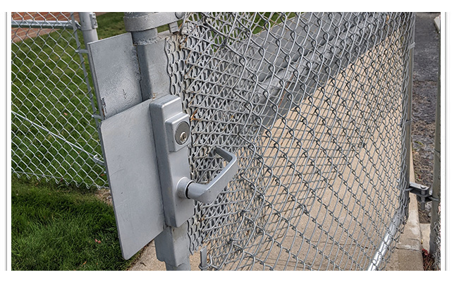 Commercial security fence in Denver