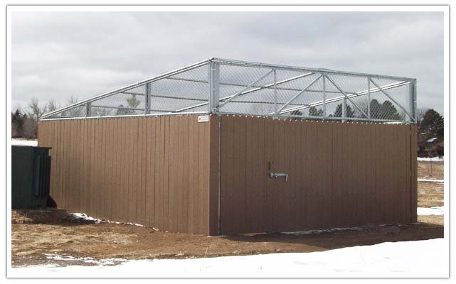 Commercial composite fence in Parker